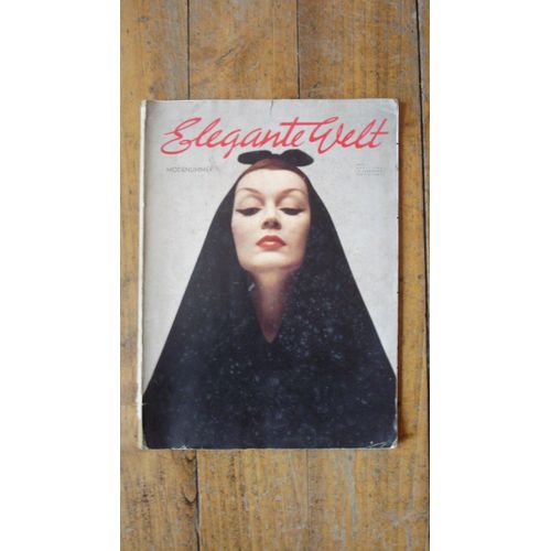 Ancienne Revue Mode  "Elegante Welt",Avril 1956.