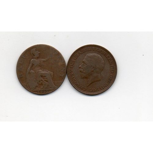 Angleterre Half Penny 1915 Bronze