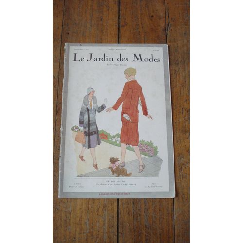 Ancienne Revue Mode "Le Jardin Des Modes N°71",1925.