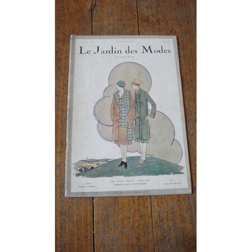 Ancienne Revue Mode "Le Jardin Des Modes N°75",1925.