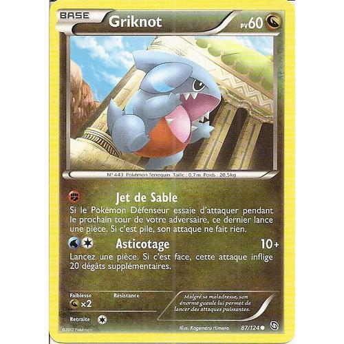 Carte Pokemon - Dragons Exaltes - Griknot - 87/124 -