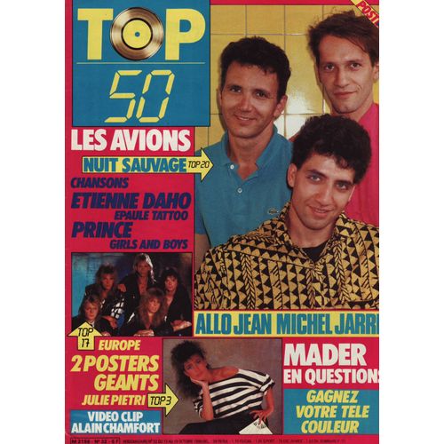 Top 50 / 13-10-1986 N°32 : Jean Michel Jarre (2p) - Alain Chamfort (2p)