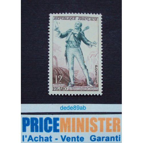 France..12f Le Théâtre Français..Figaro De Beaumarchais..Neuf (Avec Gomme)