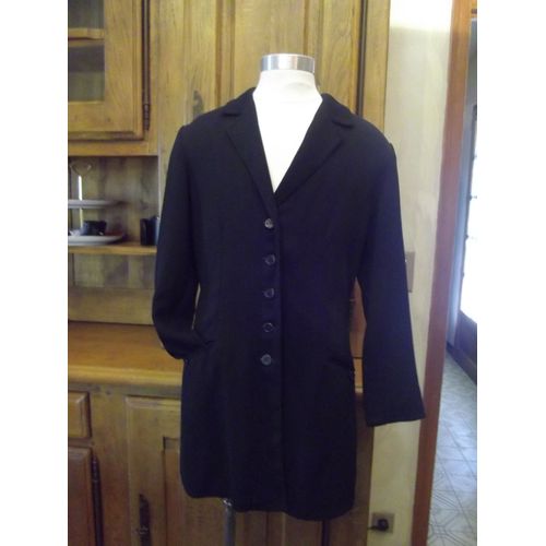 Veste Longue Noire Gérard Darel T.40