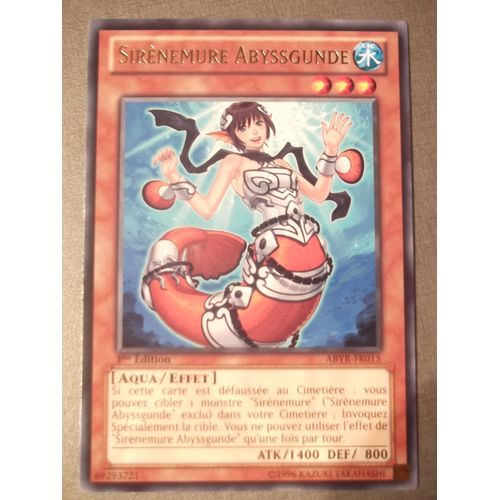 Carte Yu-Gi-Oh Sirènemure Abyssgunde Abyr-Fr015 Rare