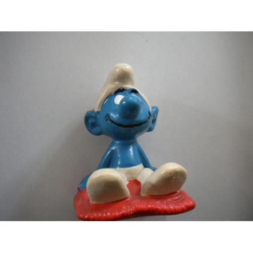 Schtroumpf Sur Coussin Peyo Bully Figurine Collection Schtroumpfs Smurf