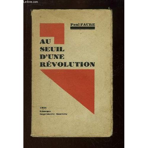 Au Seuil D'une Révolution
