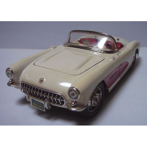 Bburago - Chevrolet Corvette Cabriolet 1957  (2 Tons) - (1524) - Éch1/24 --Bburago