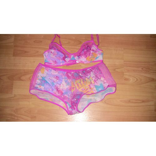 Soutien Gorge Et Boxer Rose Fushia Taille 90b