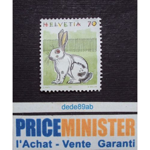 Suisse..70 Helvetia : Le Lapin.  Non Oblitéré.