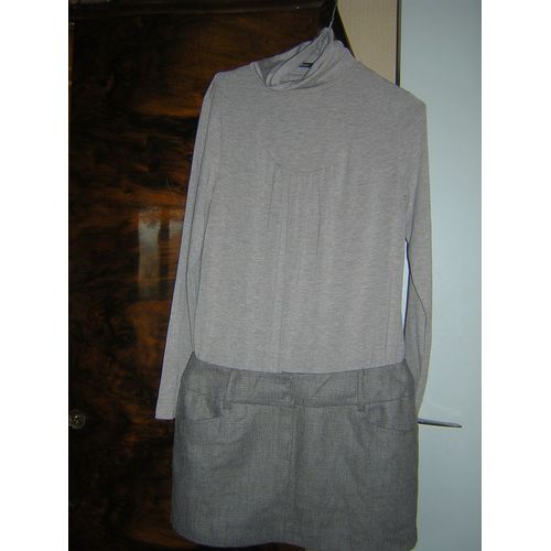 Robe-Jupe Col Roule 3 Suisses Collection 30% Laine 70% Polyester.