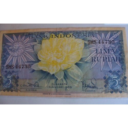Indonesie 5 Rupiah 1959