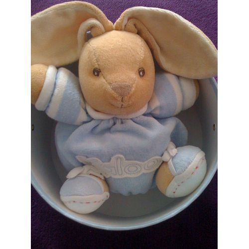 Doudou Lapin Bleu Boule By Kaloo
