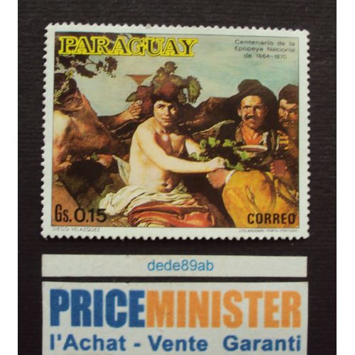 Paraguay..0.15 Gs Correo.Diego Velazquez. Centenario De La Epopeya Nacional De 1864-1870.Non Oblitéré.