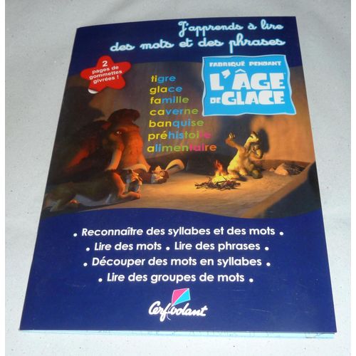 J'apprends À Lire Des Mots Et Des Phrases L'âge De Glace