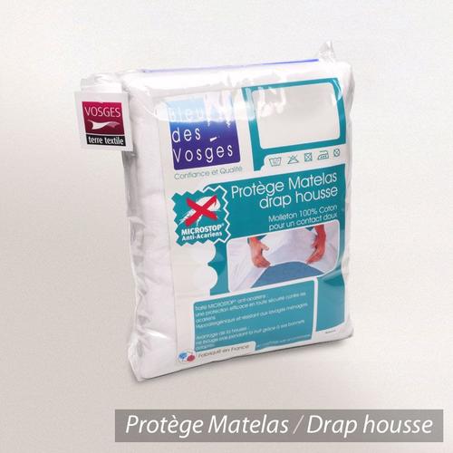 Protège Matelas Absorbant Antonin Blanc 160x210 Grand Bonnet 30cm