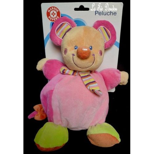 Doudou Souris Rose By Mots D'enfants