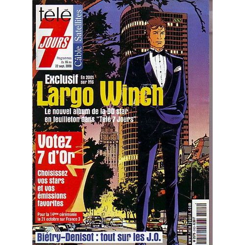 T7j 2103 Largo Winch Jean Van Hamme 5p / Johnny Hallyday 2p / Sonia Rolland Miss France 2p / Morgan Freeman 1p / Robert Hossein 1p / Damien Sargue 1p / Daniela Lumbroso Joe Dassin 1.5p / Asia Argento 1.5p / Elie Chouraqui 1.5p Lisa Martino 1p 2103