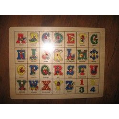 Puzzle Alphabet En Bois