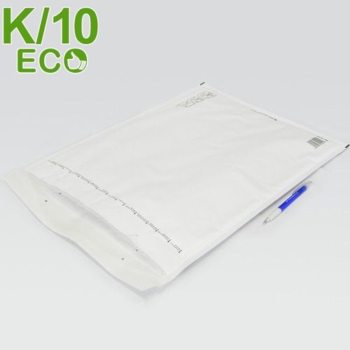 100 Enveloppes À Bulles Blanches K/10 Gamme Eco Format 345x470mm