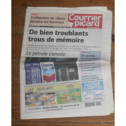 Le Courrier Picard 20005 Sylvie Vartan Interview 1 Page / Michel Delpech 1/2 Page Film La Mome Piaf Cotillard 1/2p /  20005