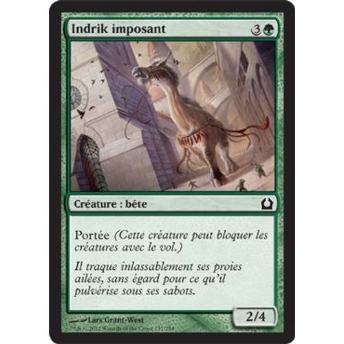 En Foil Indrik Imposant Magic Mtg Retour Sur Ravnica(Towering Indrik)
