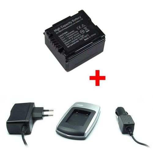 Chargeur + Batterie VBG070/DMW-BLA13 pour Panasonic SDR-H20, H40, H48GK, H50, H60, H68GK