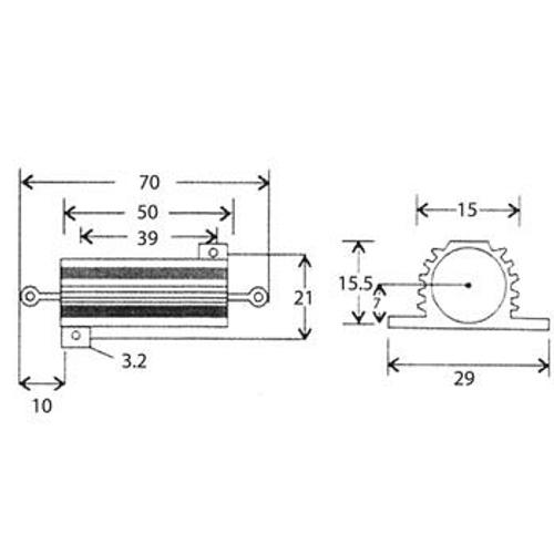 RESISTANCE BOBINEE 50W 120E