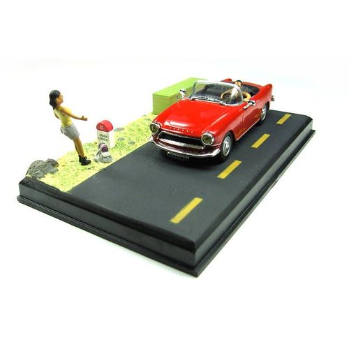 Simca Oceane Diorama 1:43 La Route Bleue-Ixo / Altaya
