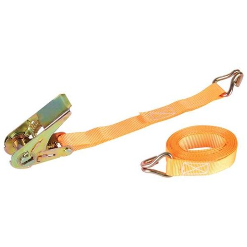 SANGLE D'ARRIMAGE AVEC TENDEUR À CLIQUET - MAX. 500kg - 3.65m x 25mm