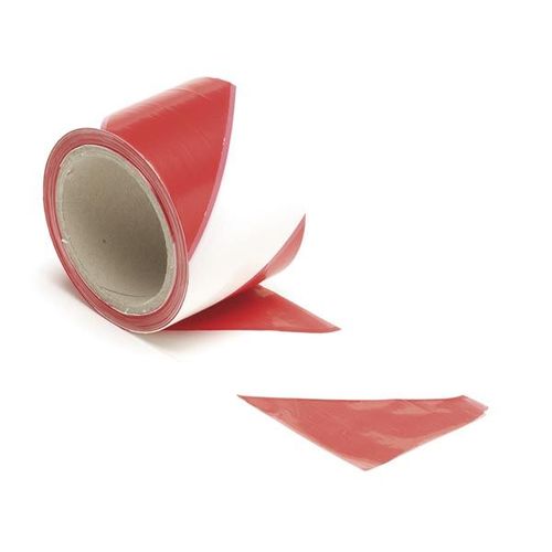 RUBAN DE SIGNALISATION ROUGE/BLANC - 100m