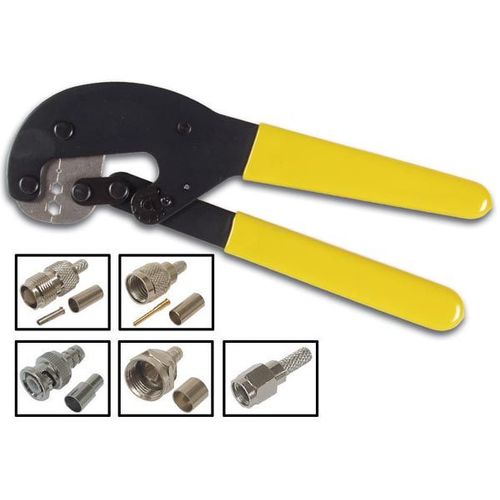 PINCE A SERTIR 9" (RG58,59,62/ HEX 6.48/5.4/1.72) F+BNC