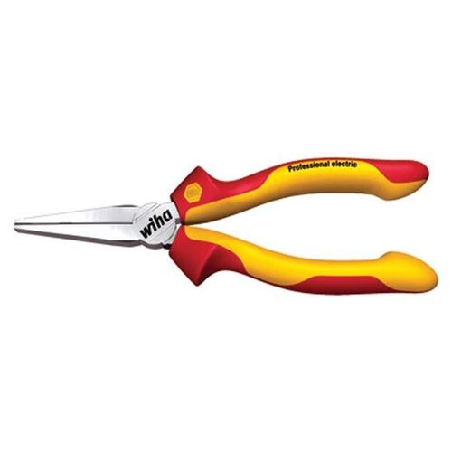 PINCE PLATE LONGUE VDE/GS ISOLÉE 1000V CA PROFESSIONAL ELECTRIC - 160mm - Z07006