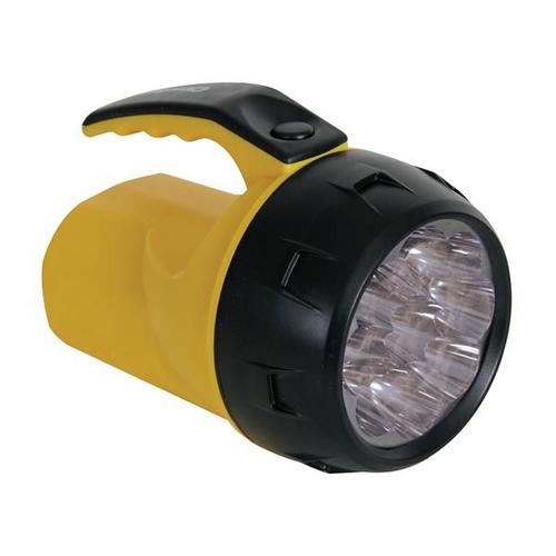 LAMPE-TORCHE LED PUISSANTE - 9 LED - AVEC 4 PILES R6