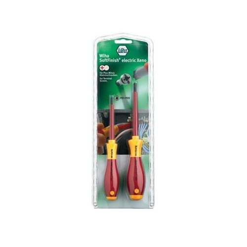JEU DE TOURNEVIS SOFTFINISH VDE/GS ELECTRIC XENO SL/PZ POUR VIS DE BORNES - SB328 S2