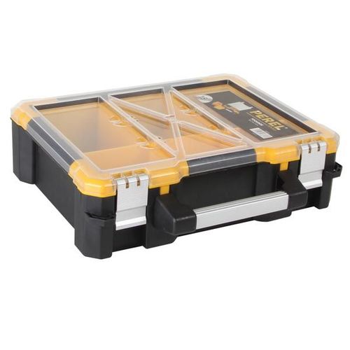 COFFRET DE RANGEMENT EN PLASTIQUE AVEC BACS AMOVIBLES - 15"