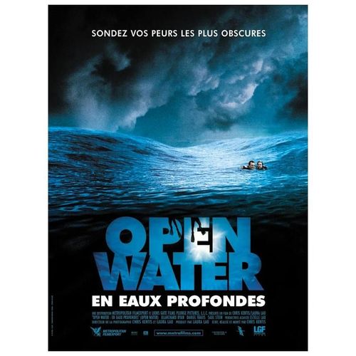 Open Water En Eaux Profondes - Véritable Affiche De Cinéma Pliée - Format 120x160 Cm - De Chris Kentis Avec Blanchard Ryan, Daniel Travis, Saul Stein, Cristina Zenarro - 2004