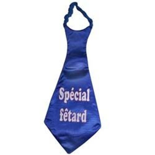 Cravate Géante 40 Cm  Bleue  Spécial Fetard