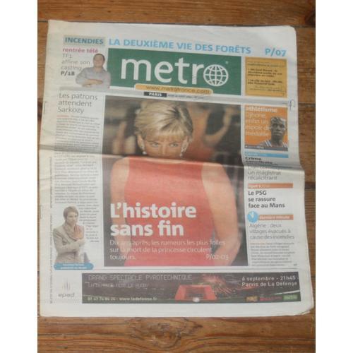 Metro 1211 Lady Diana Princesse De Galles Couverture + 2 Pages /  1211