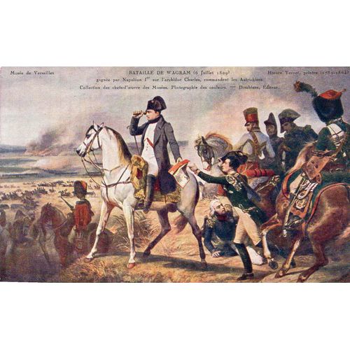 Cpa- Musees - Musee De Versailles- Bataille De Wagram-06/07/1809- Horace Vernet - Peintre