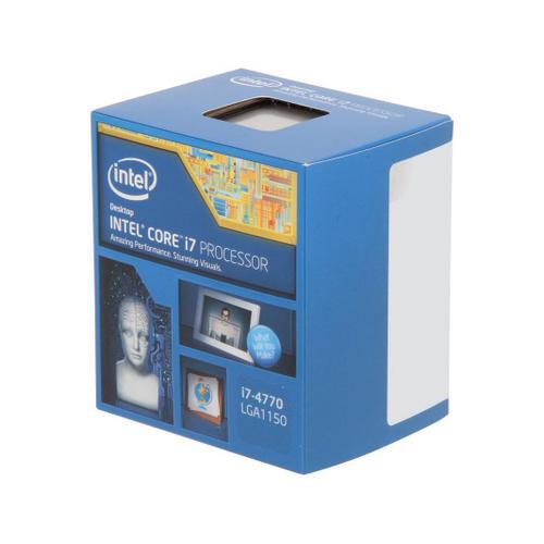 Intel Core i7-4770 - Core i7 4e generation Haswell Quad-Core 3,4 GHz LGA 1150 84 W Intel HD Graphics Desktop Processeur