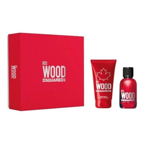 Set Dsquared2 Red Wood Pour Femme Eau De Toilette 100ml + Body Lotion 150ml 