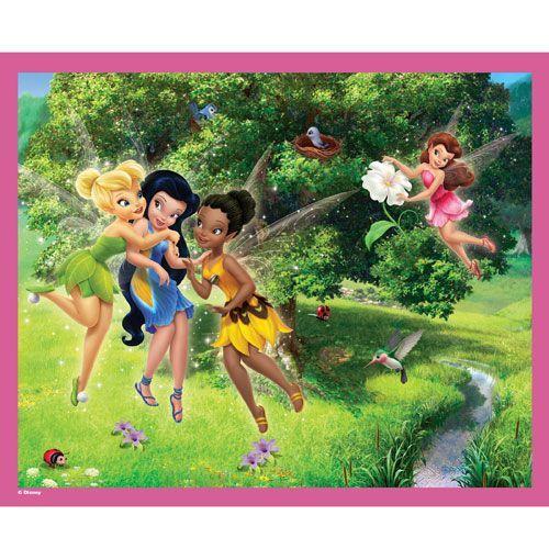 Hasbro - Mb Puzzles - Disney Fairies - Fées Au Bord Du Ruisseau - 60 Pcs - Dès 2 Ans