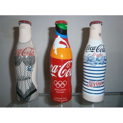 Lot De 3 Bouteilles Coca Cola En Aluminium