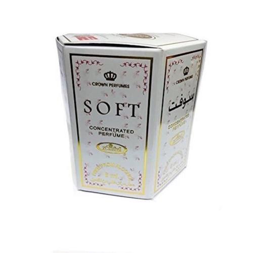Pack De 6 Musc Parfum Al Rehab Soft 6ml 100% Huile 