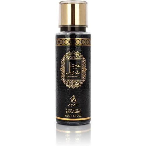 Ayat Perfumes - Brume Oud Royal Parfumé 250ml ? Mist Pour Le Corps De Senteurs Orientales - Fabriqué En Dubai 