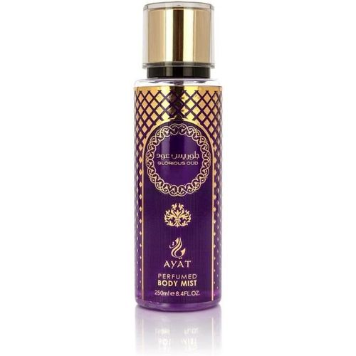 Ayat Perfumes - Brume Glorious Oud Parfumé 250ml ? Mist Pour Le Corps De Senteurs Orientales - Fabriqué En Dubai 