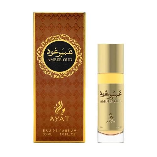 Ayat Perfumes - Eau De Parfum Amber Oud 30ml Edp Orientale Arab - Parfum Mixte En Note De Mandarine, Lavande, Vanille Et Musc 