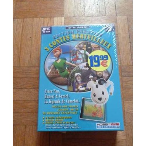 3 Contes Merveilleux Cd Rom, Pour Enfants, Pédagogique, Souris Incluse Pc