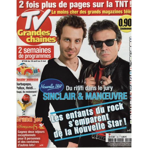 Tv Grandes Chaînes / 14-04-2008 N°106 : Sinclair / Philippe Manoeuvre (2p)